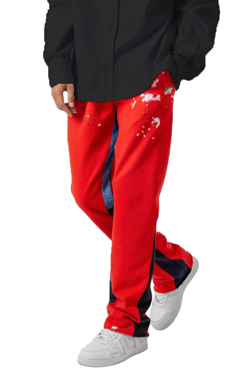 Men's Red Flare Pants