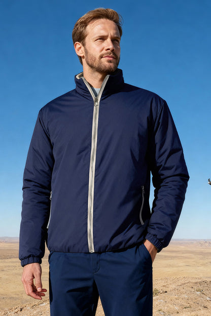 Men's Reversible Coat - Blue