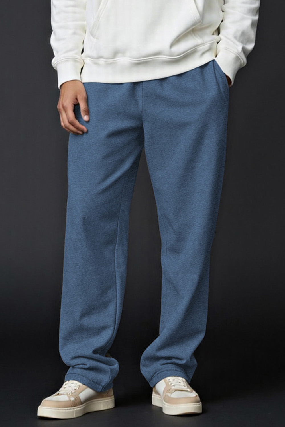 Mens Loose Casual Pant - Blue