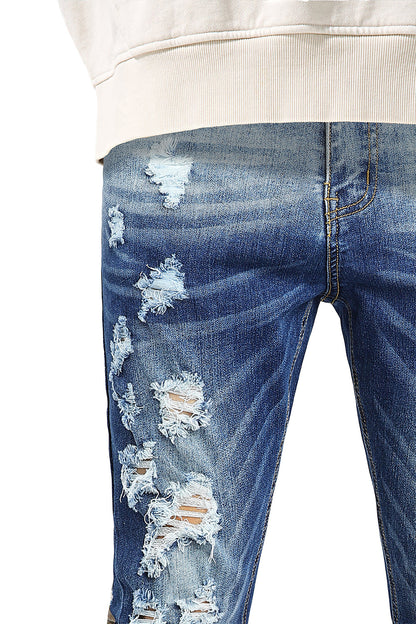 Men's Skinny Ripped Jean - Blue