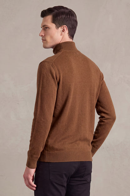 Men's Quarter-Zip Knit Sweater | Lightweight Slim Fit Pullover