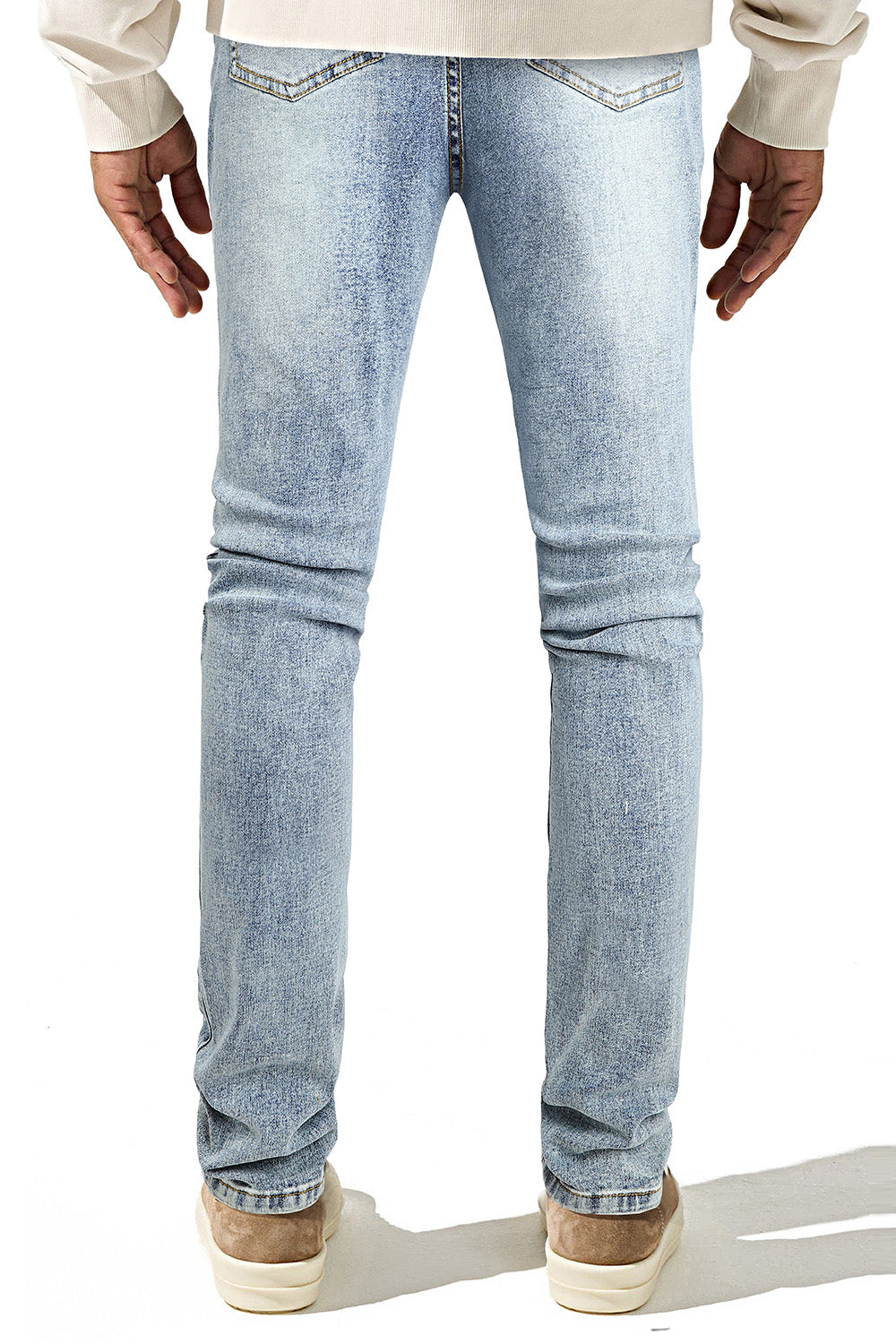 Skinny-Jeans für Herren in Blau - Zerrissen