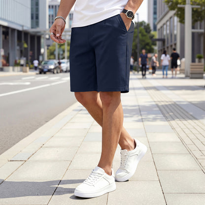 Mens Casual Chino Short - Navy Blue