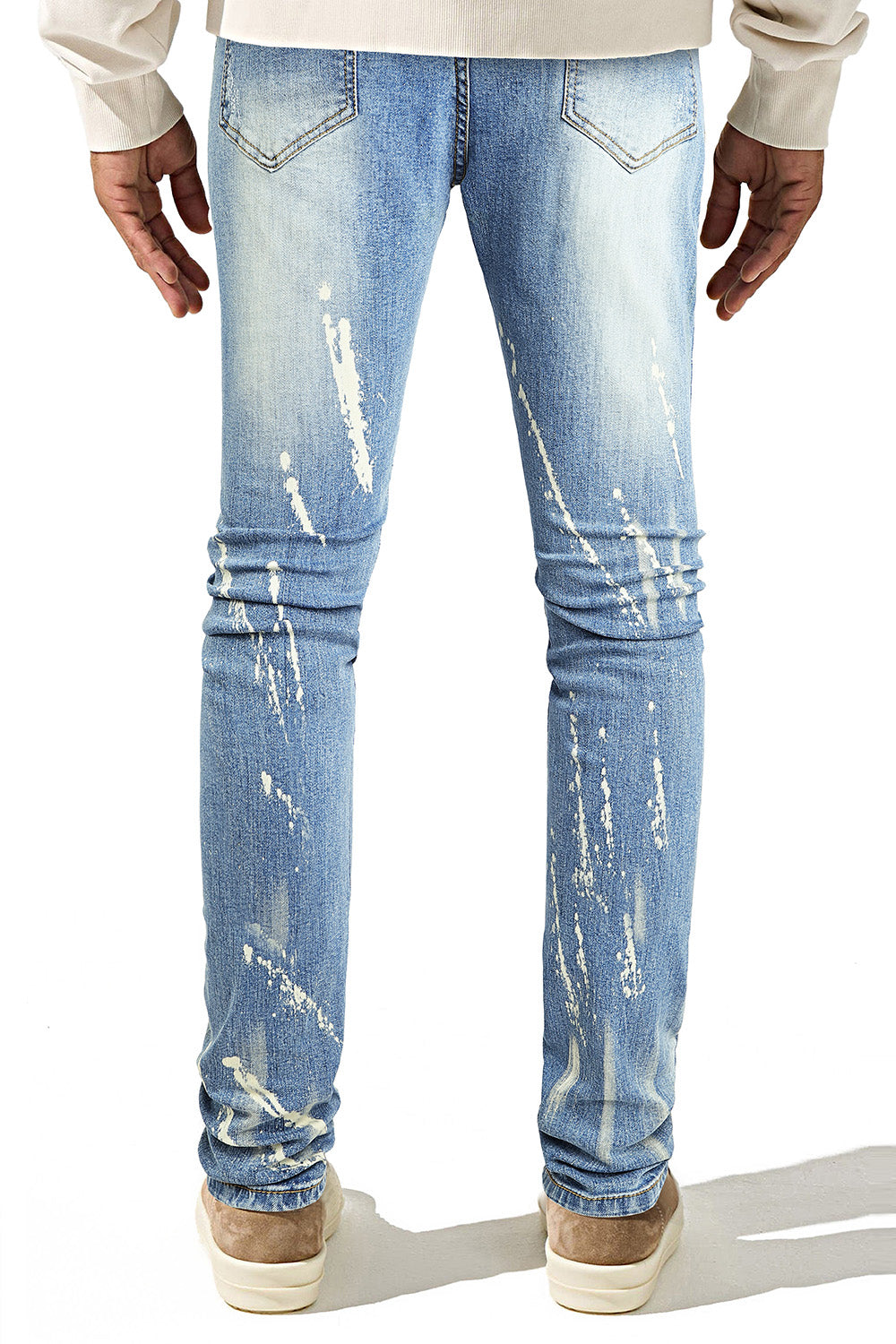 Men's Ripped Skinny Jean - Spray Paint