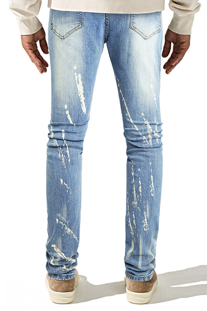 Men's Ripped Skinny Jean - Spray Paint