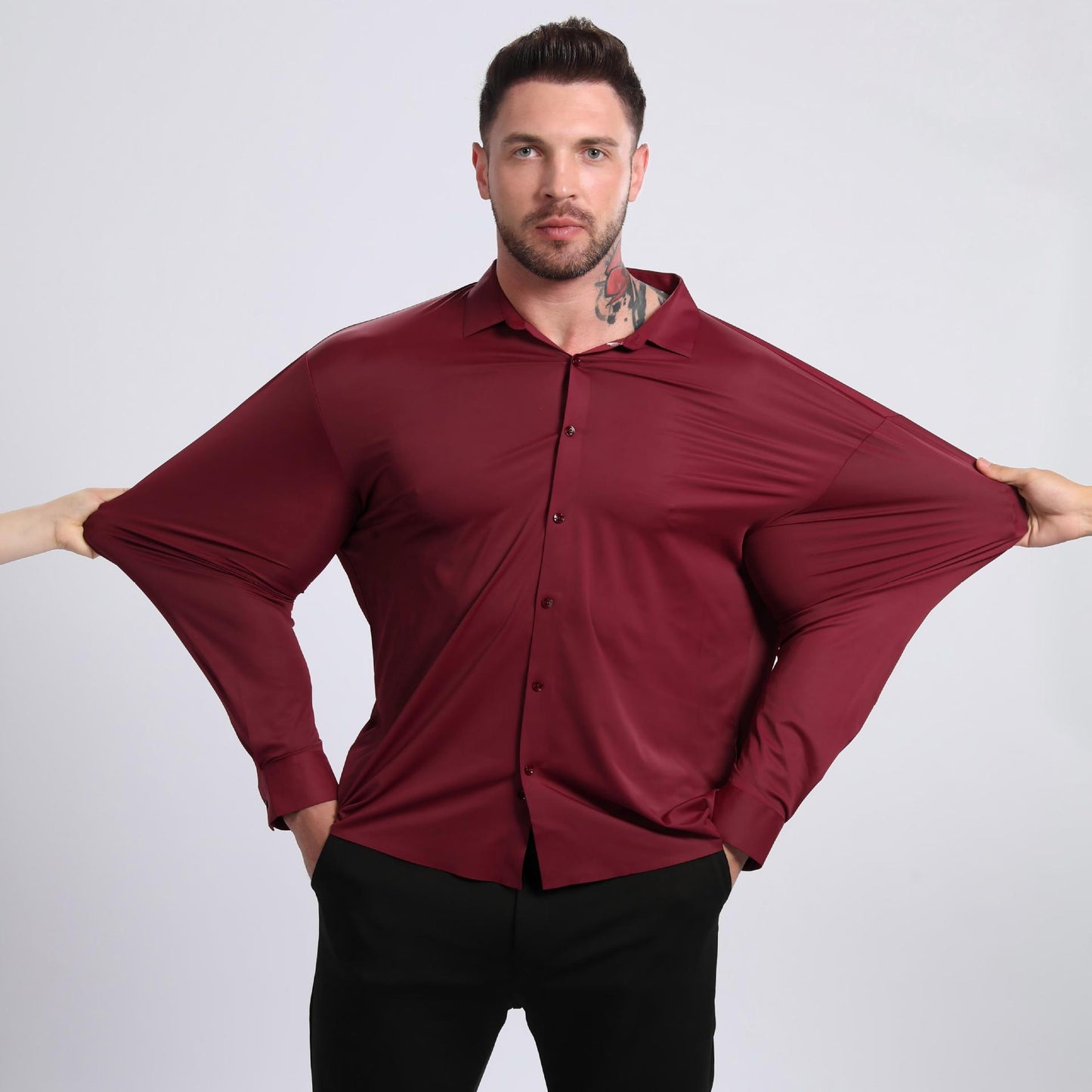 Men's Seamless Stretch Dress Shirt