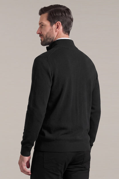 Men's Classic Quarter-Zip Knit Sweater | Lightweight Slim Fit Pullover