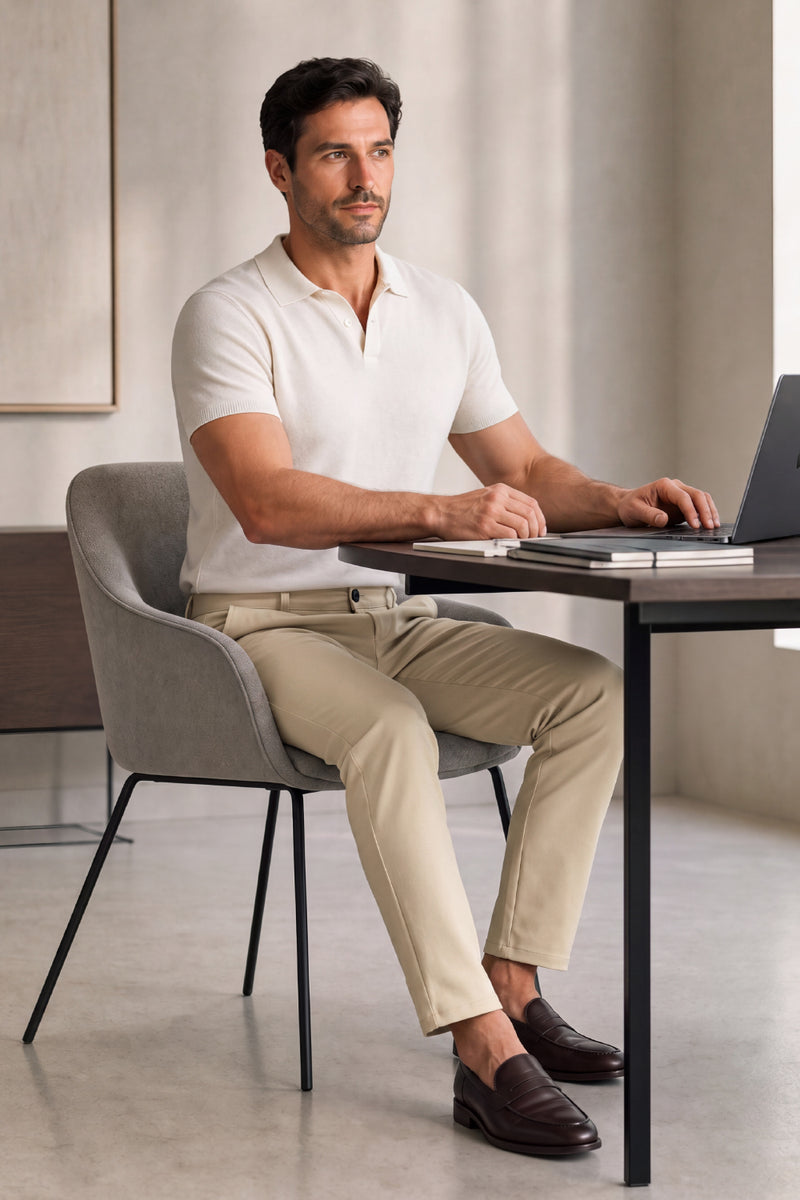 Moderne, maßgeschneiderte Slim-Fit-Arbeitshose für Herren