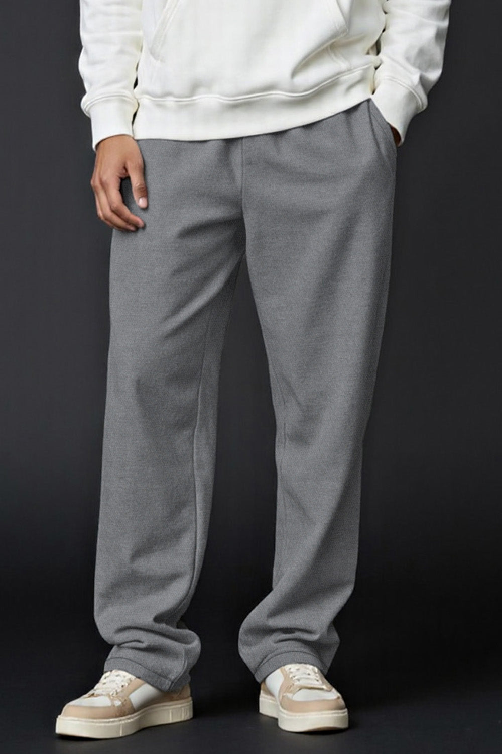 Mens Loose Casual Pant - Grey