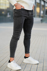 modern skinny jeans - dark grey