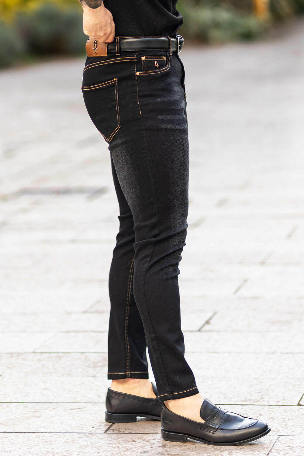 Pantalon skinny noir hotsell