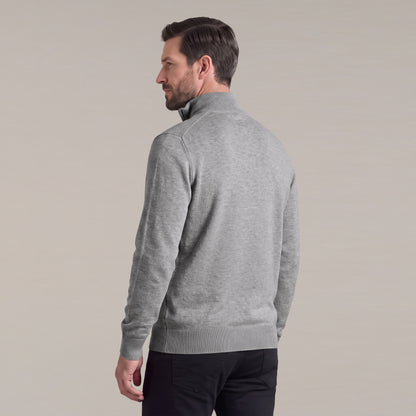 Men's Classic Quarter-Zip Knit Sweater | Lightweight Slim Fit Pullover