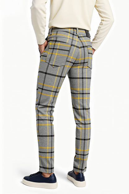 Pantalon skinny rayé pour hommes