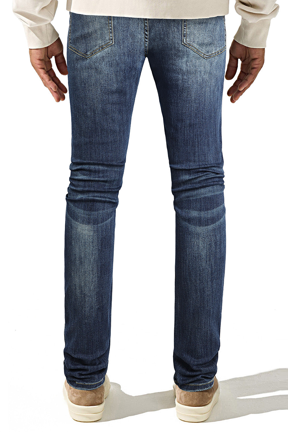 Jeans skinny elasticizzati da uomo - Strappati