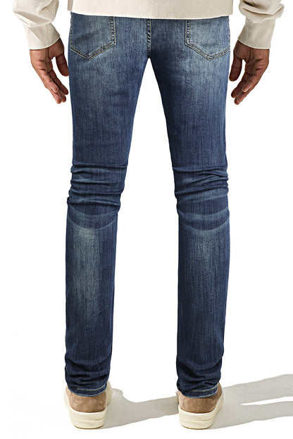 Jeans skinny elasticizzati da uomo - Strappati