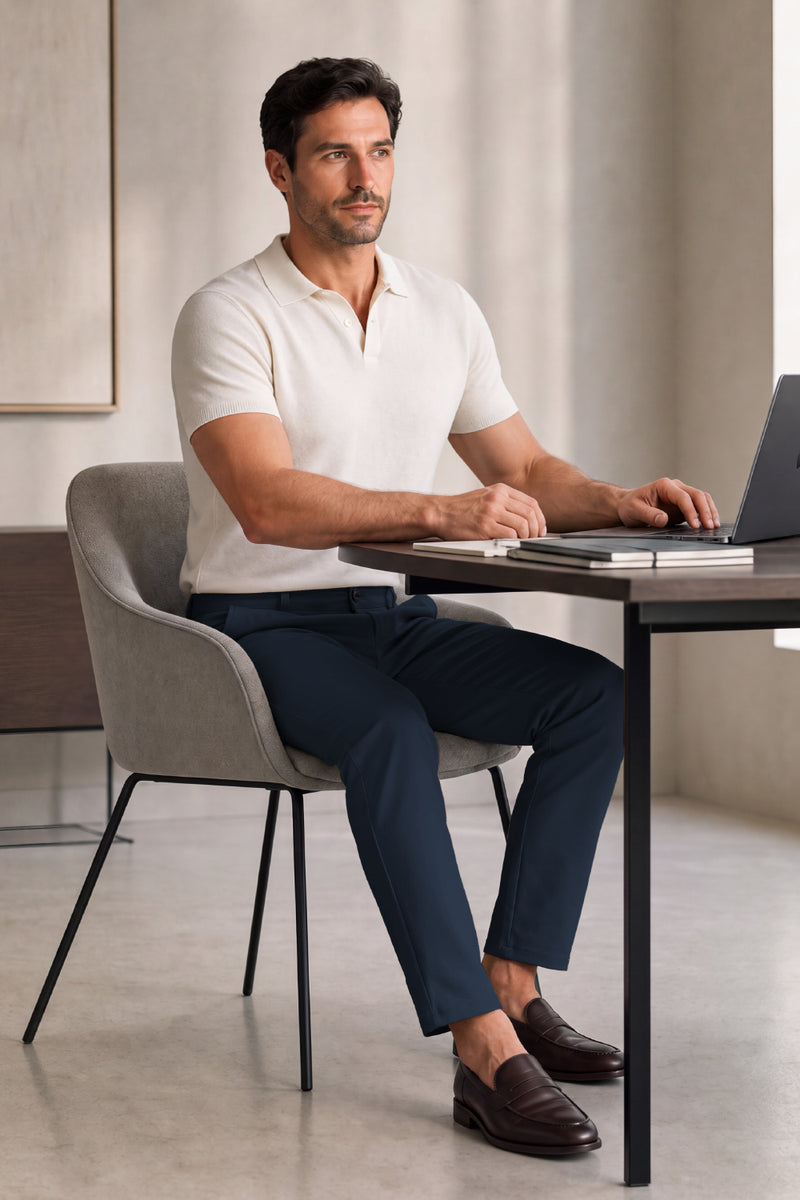 Moderne, maßgeschneiderte Slim-Fit-Arbeitshose für Herren