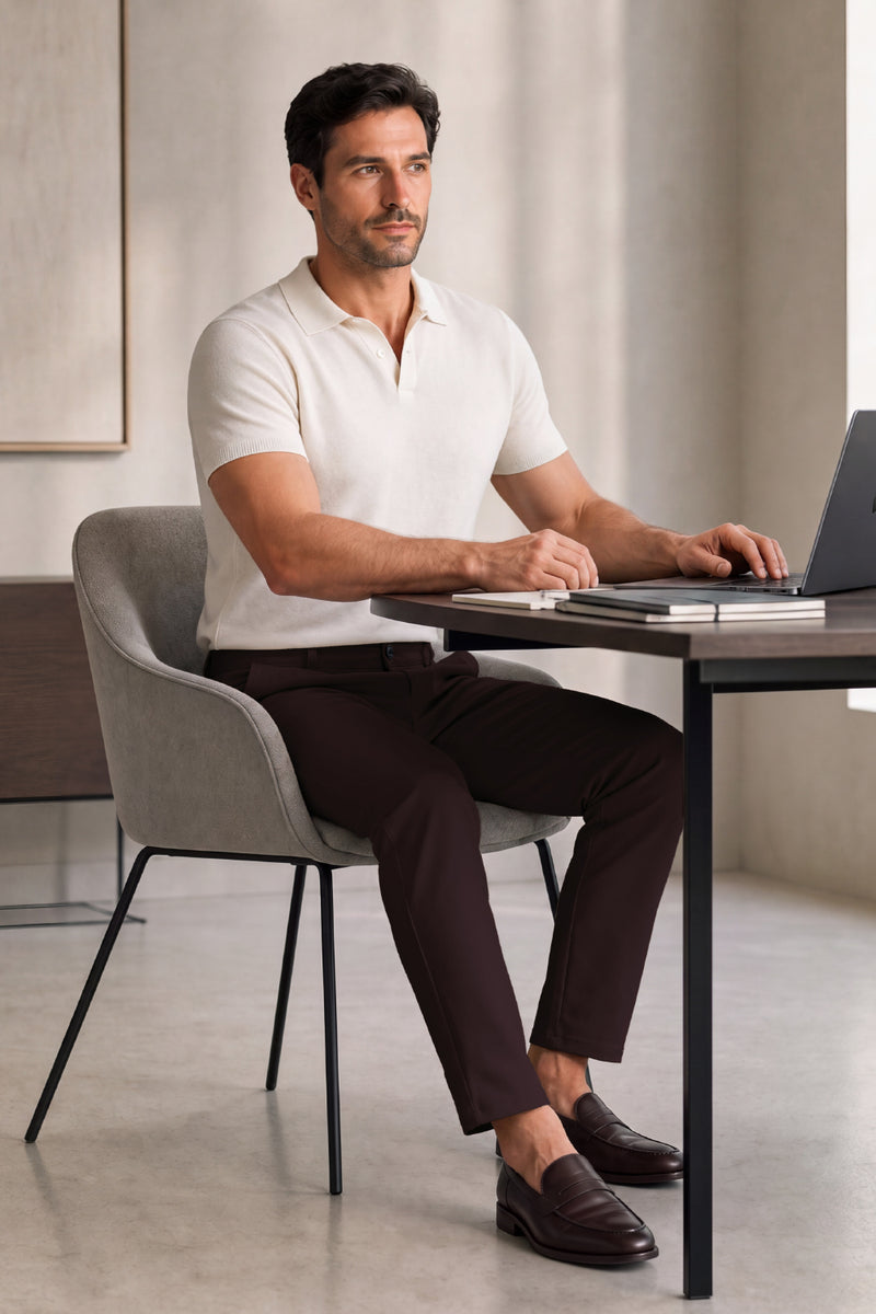 Moderne, maßgeschneiderte Slim-Fit-Arbeitshose für Herren