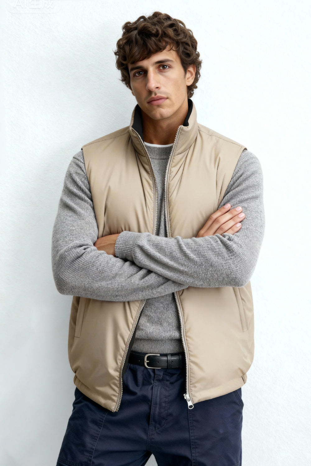 Men's Reversible Vest - Black