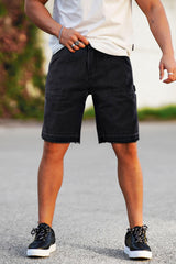 Men's Black Jean Short - Pocket