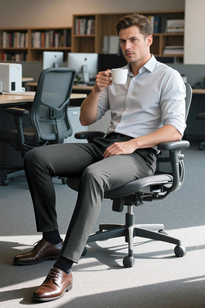 Herren Freizeithose - Cremeblau