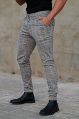 Gingtto Fashion Casual Light Grey Chinos Men's Ultimate Choice