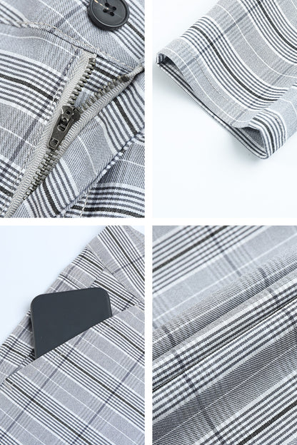 Skinny-Hose mit Gittermuster für Herren