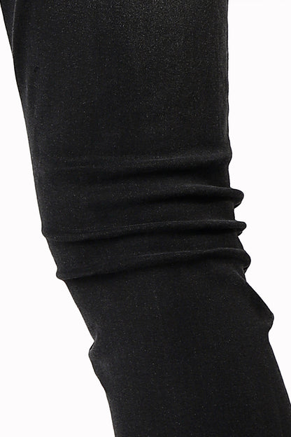 Skinny-Jeans mit zerrissenen Knien für Herren - Schwarz