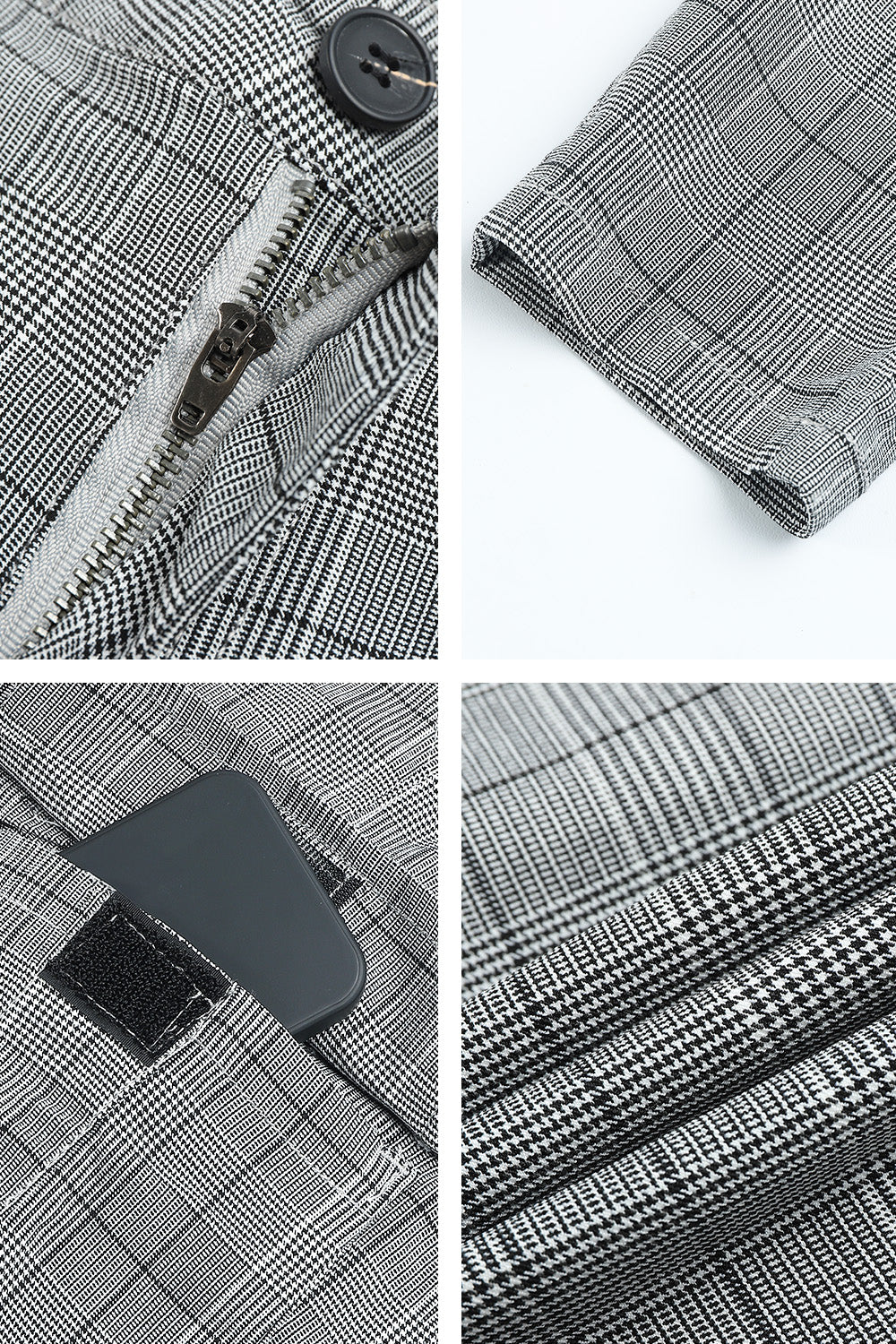 Graue Stretchhose für Herren – Tasche