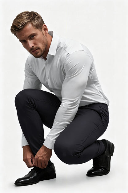 Pantalon extensible noir