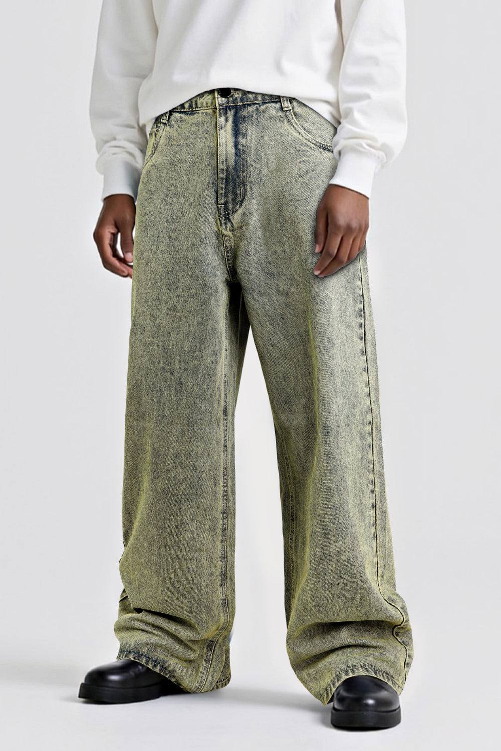 Men's Fashion Loose Jean - Retro Blue