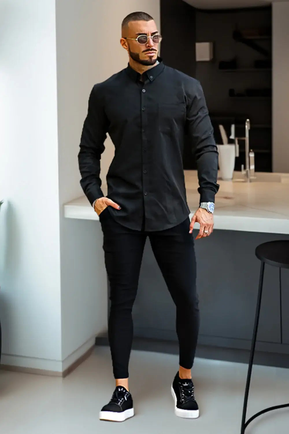 mens black dress pants outfit What To Wear With Black Pants for Men: Classy but Cool