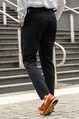 Buy 2 Free Shipping Men's Black Slim Fit Chino Pants - Pre Sale