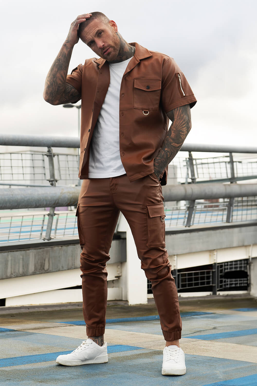 Men's Casual Sets - Leather & brown