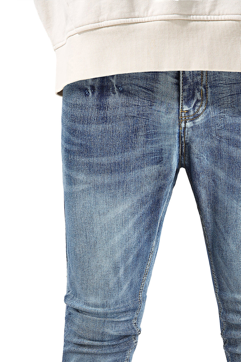 Jean skinny stretch pour homme - Bleu foncé