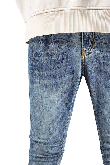 Jean skinny stretch pour homme - Bleu foncé