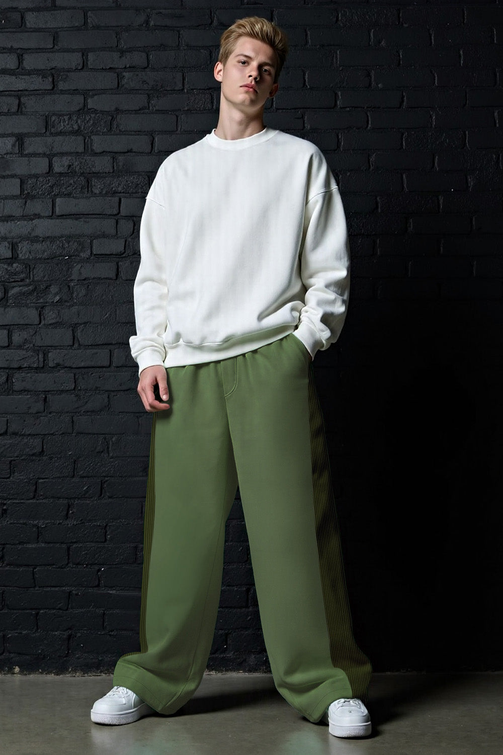 Mens Ultra-loose Casual Pant - Green