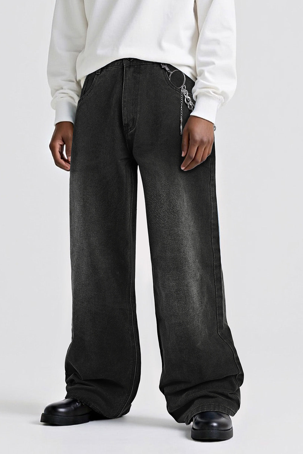 Men's Fashion Loose Jean - Black