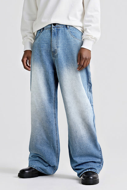 Men's Fashion Loose Jean - Light Blue