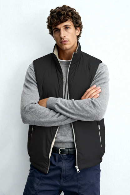 Men's Reversible Vest - Black