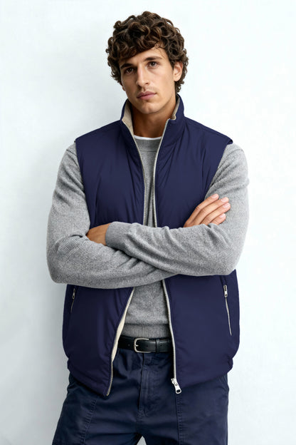 Men's Reversible Vest - Dark Blue