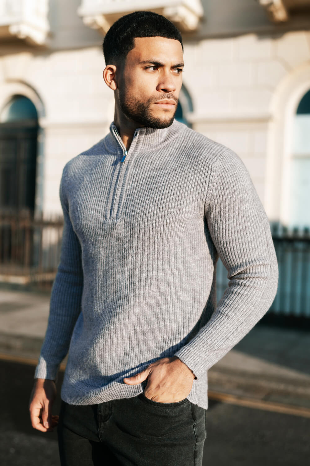 Roll Neck Casual Mens Jumpers Gray Quarter Zip Sweater Mens Gray Quarter Zip Sweater S Grey Roll Neck Casual Mens Jumpers Gray Quarter Zip Sweater Mens Gray Quarter Zip Sweater S Grey