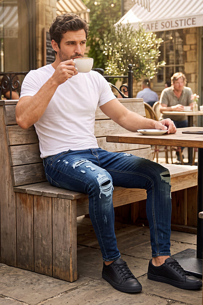 Men's Stretch Sculpt Skinny Jean - Dark Blue