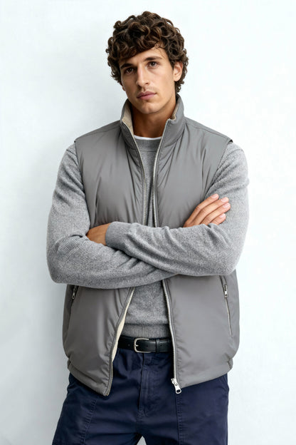 Men's Reversible Vest - Grey