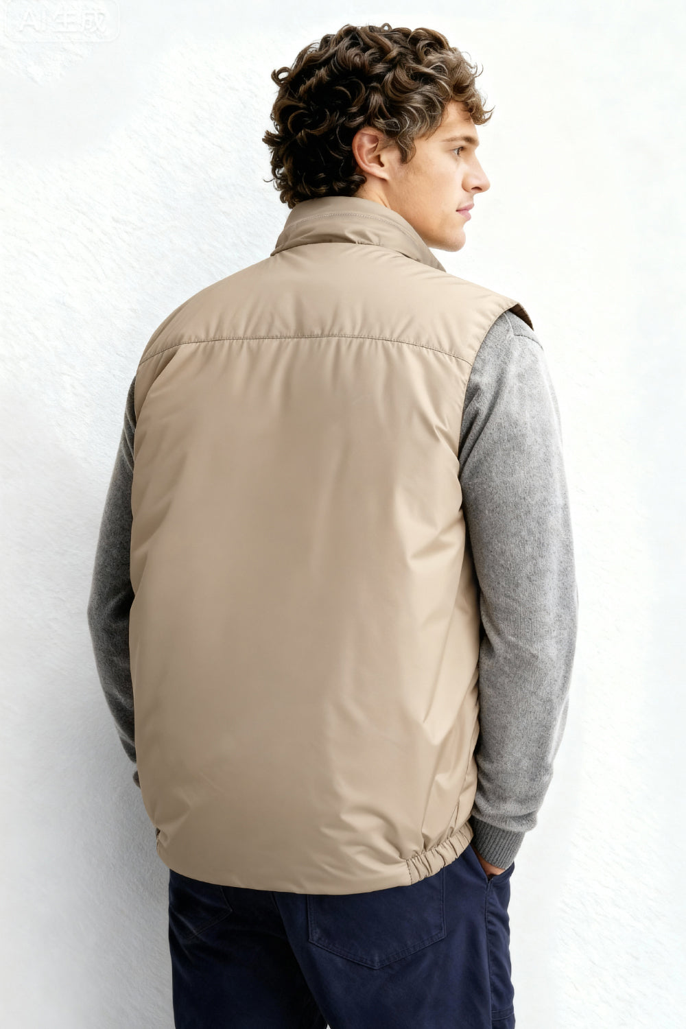 Men's Reversible Vest - Brown