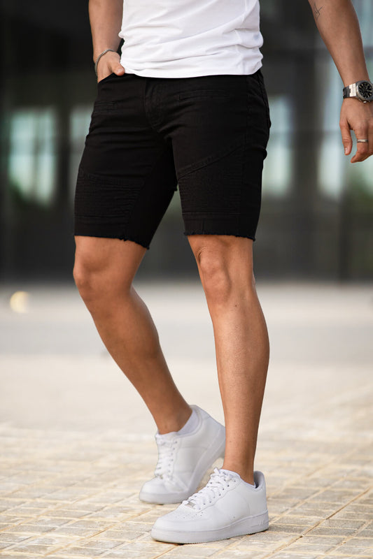 Men's Black Jean Short - Basic Style