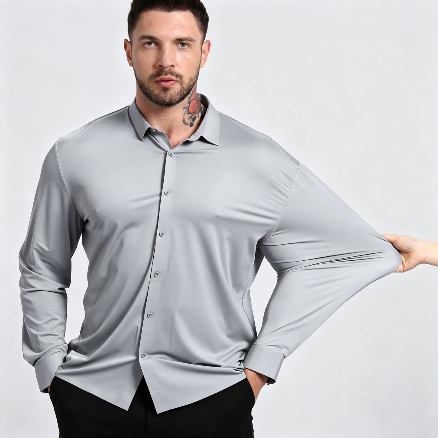Men's Seamless Stretch Dress Shirt