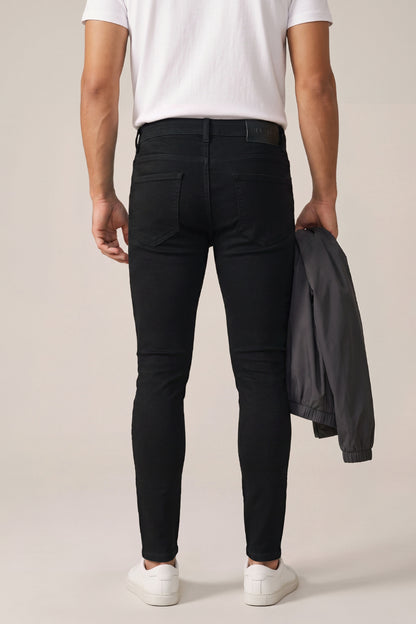 Schwarze Sculpt-Skinny-Jeans für Herren