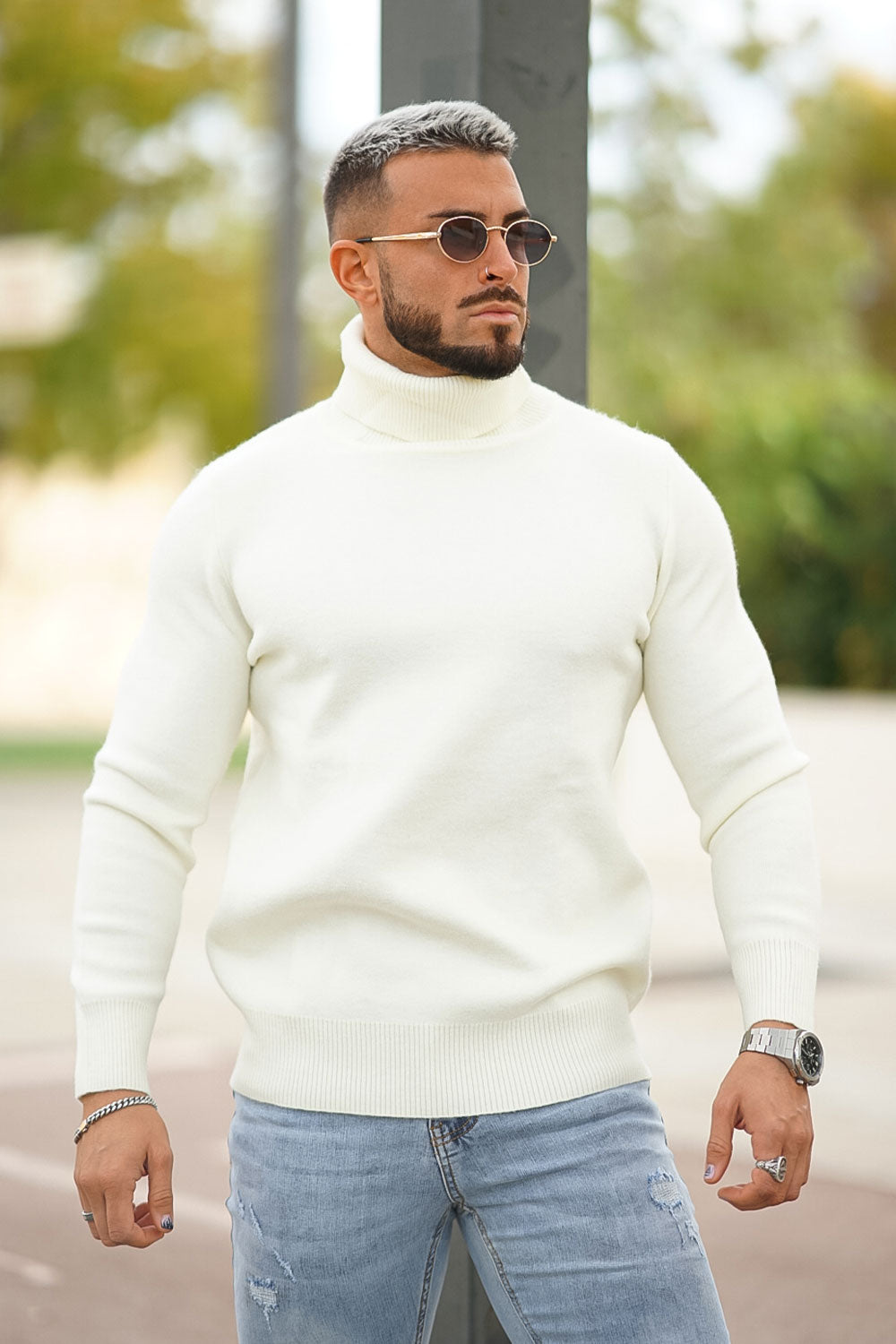 Men's Cream Sweater