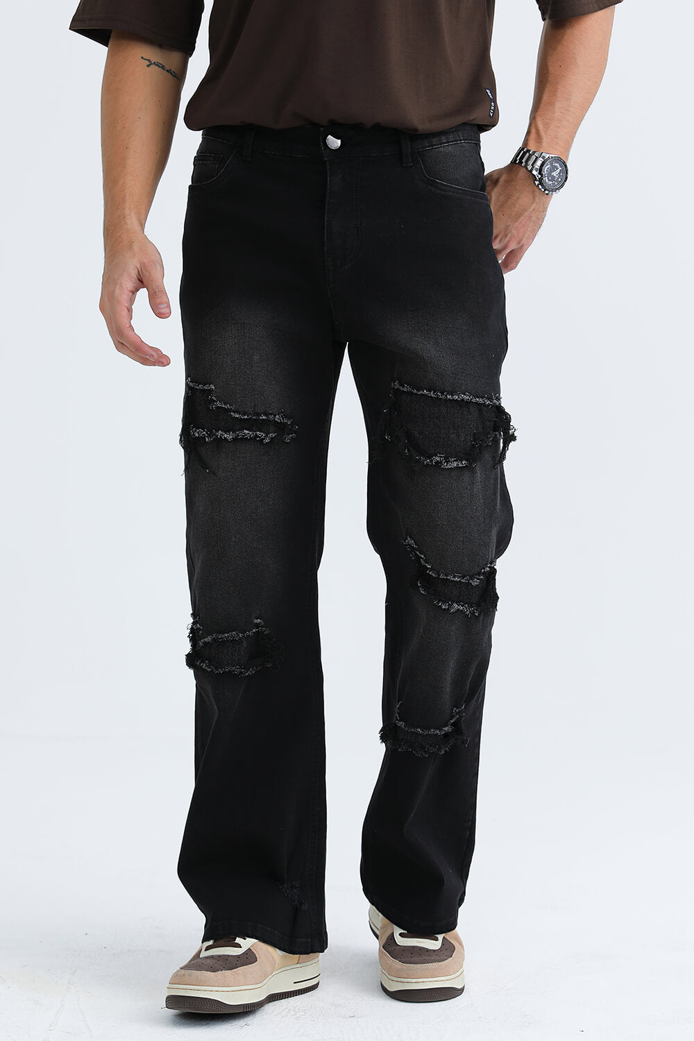 Men's Black Denim Slim Fit Jean