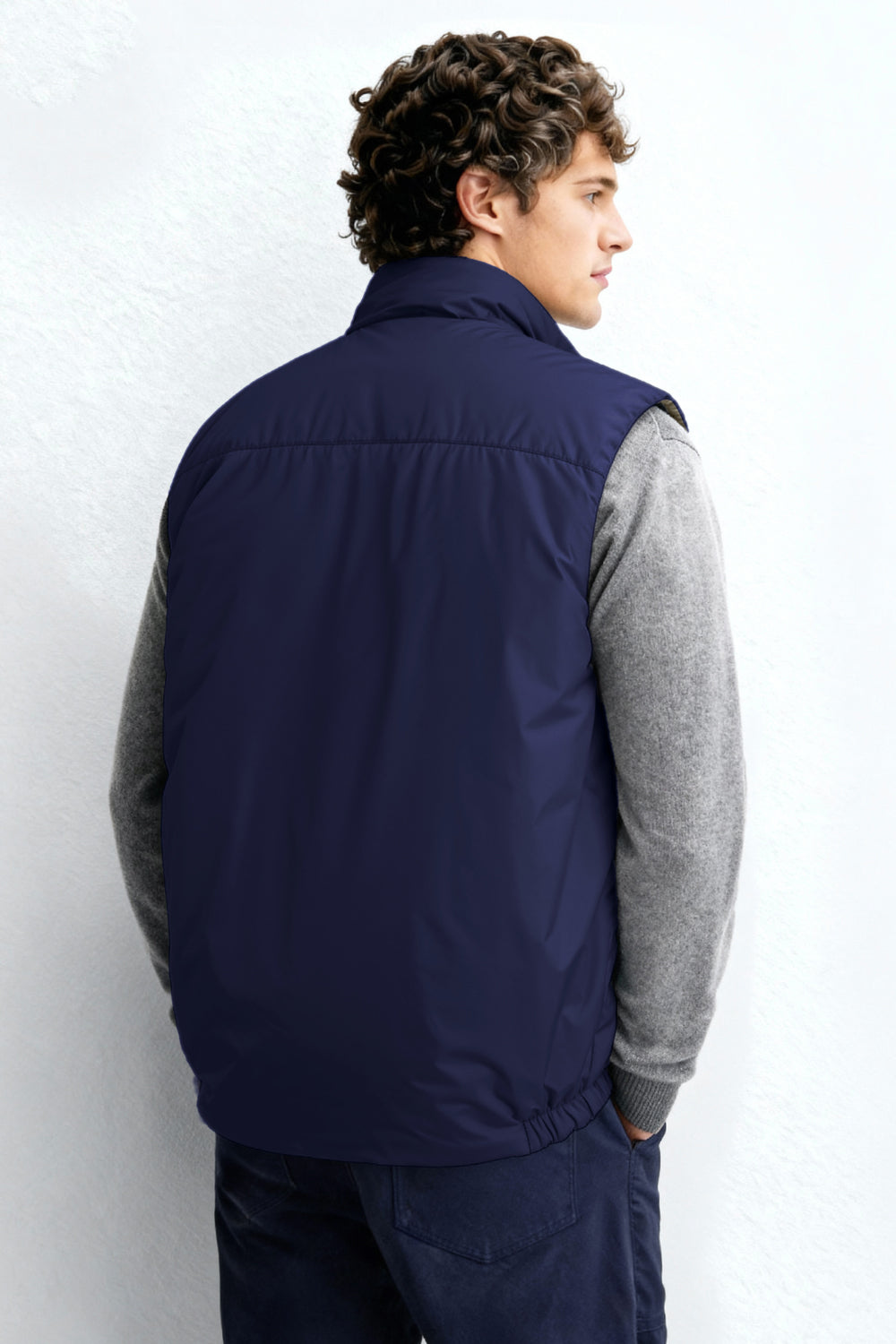 Men's Reversible Vest - Dark Blue